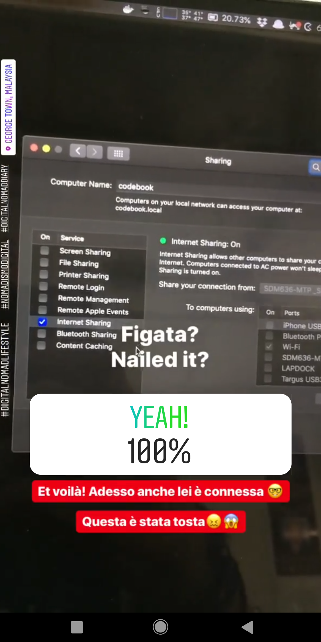 e alla fine da lì si è potuta
                        collegare anche Daniela